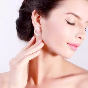 hoop cubic zirconia earrings